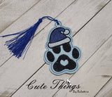 Christmas Paw Bookmark/Ornament