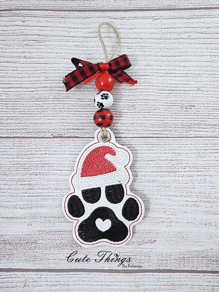 Christmas Paw Bookmark/Ornament