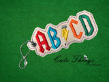 ABCD Bookmark/Ornament