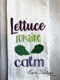 Lettuce Romaine Calm Applique