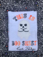 This is Boo Sheet Applique