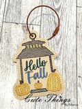 Hello Fall Bookmark/Ornament