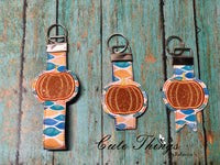 Applique Pumpkin Key Fob Strap