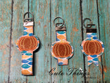 Applique Pumpkin Key Fob Strap