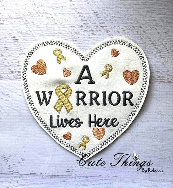 A Warrior Lives Here Sign/ Mini