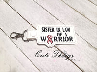 Sister in Law of a Warrior Snap Tab