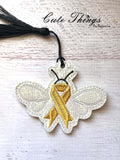 Awareness Bee Bookmark/Ornament