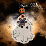 Ghost with Flower Bookmark/Ornament