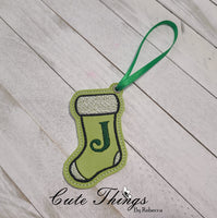 Applique and Non Applique Stocking  Bookmark/Ornament