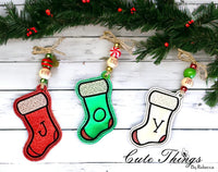 Applique and Non Applique Stocking  Bookmark/Ornament