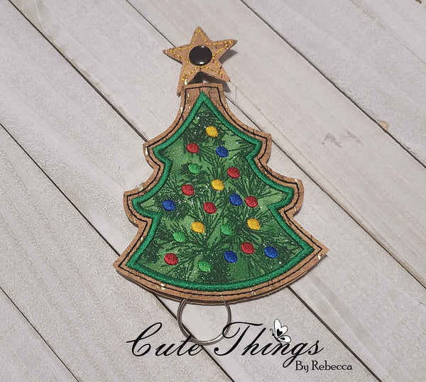 Christmas Tree Applique Key Keeper