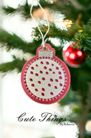 Circle with dots Applique Ornament