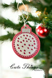 Circle with dots Applique Ornament