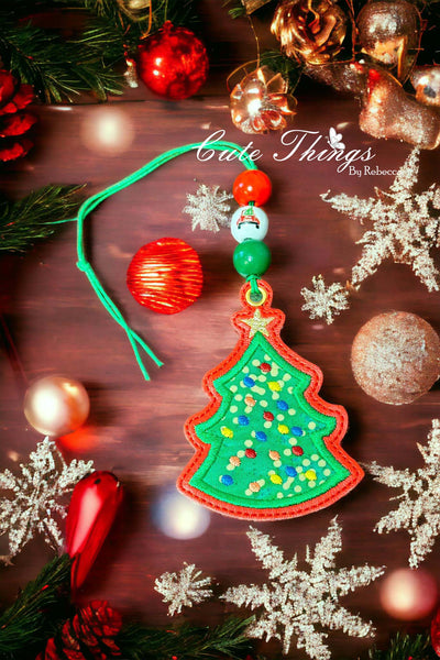 Christmas Tree Applique Bookmark/Ornament