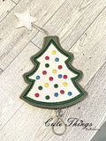 Christmas Tree Applique Key Keeper