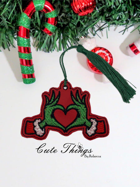 Grinchy Love Bookmark/Ornament