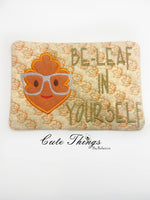 Be-Leaf in Yourself  Mug Rug, Snack Mat