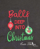 Balls Deep Into Christmas Applique