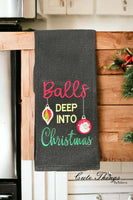 Balls Deep Into Christmas Applique