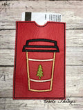 Coffee Applique Gift Card Holder