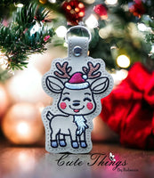 Happy Christmas Deer Snap Tab