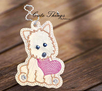 Puppy with Heart Bookmark/Ornament