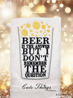 Beer is the Answer