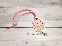 Cupcake Applique Bookmark/Ornament