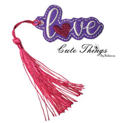 Love with a Heart Bookmark/Ornament