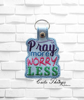 Pray More Worry Less Snap Tab