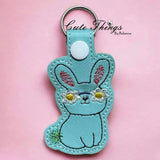 Bunny With Flower Shades Snap Tab