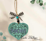 Mom with Flowers Bookmark/Ornament