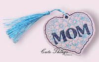 Mom with Flowers Bookmark/Ornament