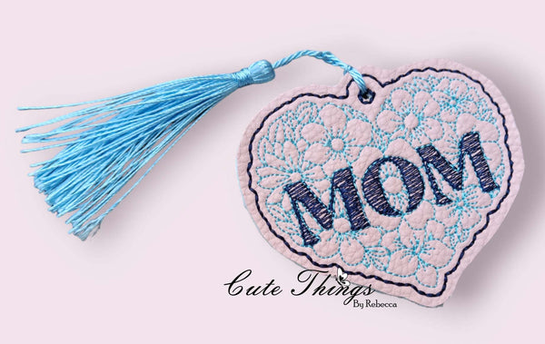 Mom with Flowers Bookmark/Ornament