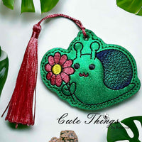 Snail with Flower Bookmark/Ornament