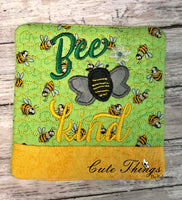 Bee Kind Applique Mini Quilt