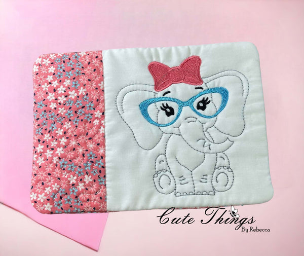 Cute Elephant Mug Rug, Snack Mat