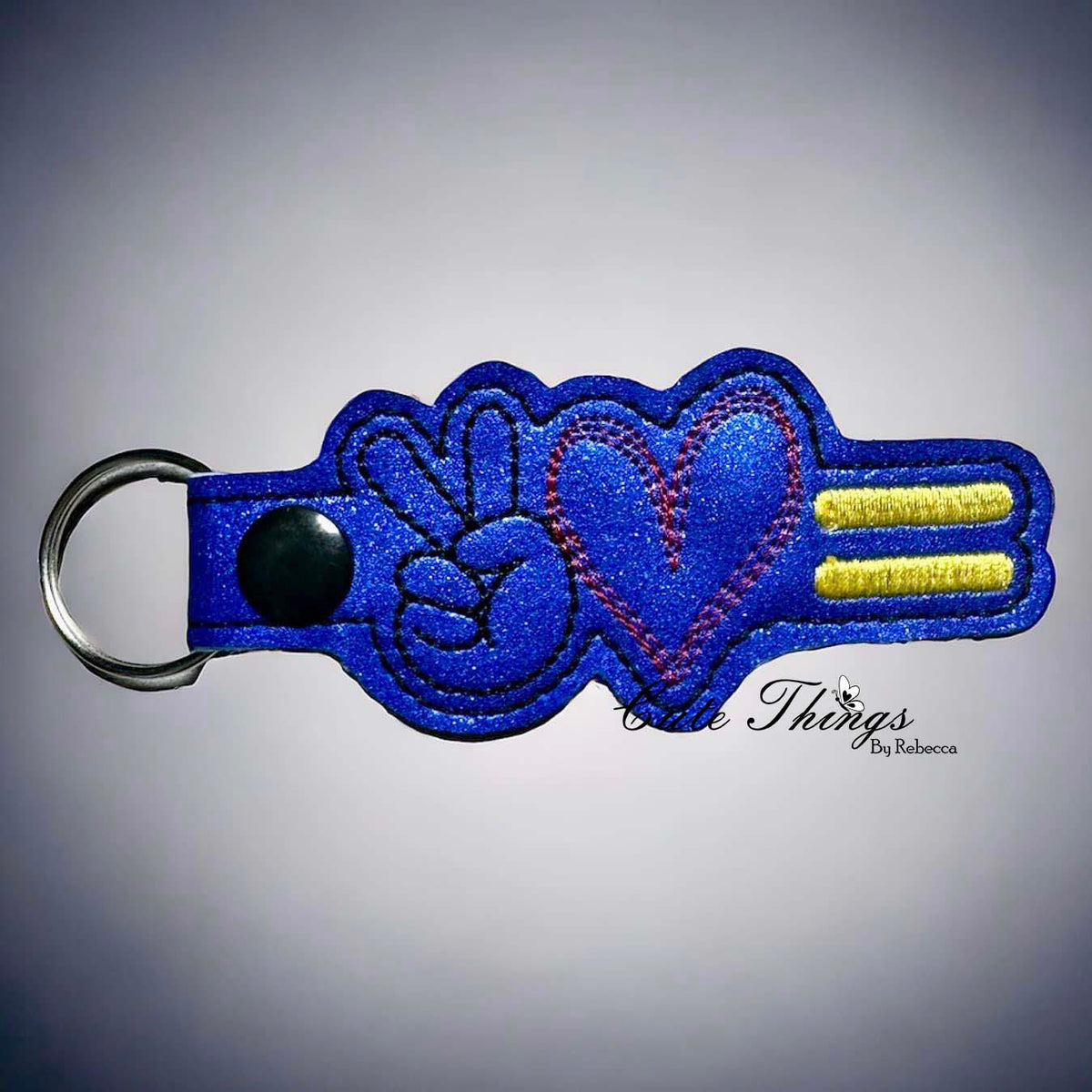 Peace love equal cute things by rebecca embroidery