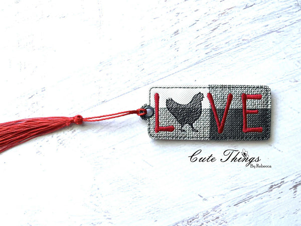 Chicken Love Bookmark/Ornament