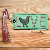 Chicken Love Bookmark/Ornament