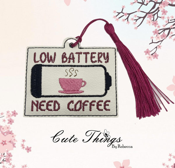 Low Battery Need Coffee Bookmark/Ornament