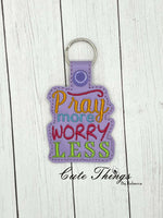 Pray More Worry Less Snap Tab