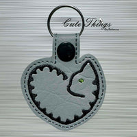 Cat Heart Snap Tab