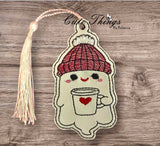 Cute Ghost With Cup Bookmark/Ornament