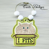 I Fits Applique Bookmark/Ornament