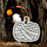 Mummy Pumpkin Bookmark/Ornament