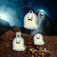 Applique Ghost With Stache Trio