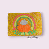 Pumpkin Cup Mug Rug, Snack Mat