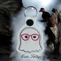 Ghost with Glasses Snap Tab