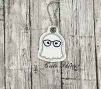 Ghost with glasses Charm